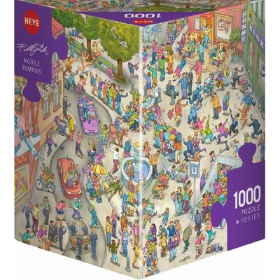 Puzzle Heye Zombies Mobiles Triangulaires - 1000 pièces - Publicité Puzzle Heye Zombies Mobiles Triangulaires - 1000 pièces - Publicité