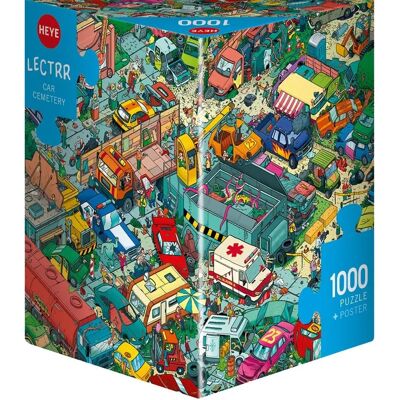 Puzzle Heye Cimetière de Voitures 1000 Pièces - Scène Détaillée - Publicité Puzzle Heye Cimetière de Voitures 1000 Pièces - Scène Détaillée - Publicité
