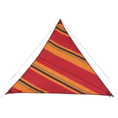Bent Zip-Canvas Sonnensegel - Rot Streifen - Sonnensegel Bent Zip-Canvas Sonnensegel - Rot Streifen - Sonnensegel
