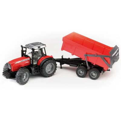 Bruder Massey Ferguson 7480 - Vehicul agricol cu remorcă Bruder Massey Ferguson 7480 - Vehicul agricol cu remorcă