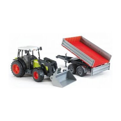 Bruder Claas Nectis 267F Traktor mit Frontlader & Anhänger - Spielzeugtraktor Bruder Claas Nectis 267F Traktor mit Frontlader & Anhänger - Spielzeugtraktor