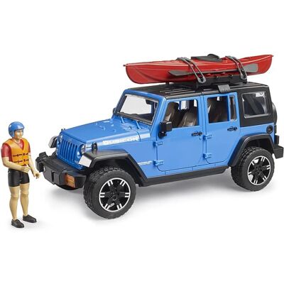 Bruder Jeep Wrangler Rubicon Offroad Vehicle with Kayak - Toy Car Bruder Jeep Wrangler Rubicon Offroad Vehicle with Kayak - Toy Car