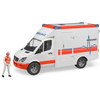 BRUDER 2536 Veicolo Gioco - Ambulanza di Trasporto - Veicolo di Gioco BRUDER 2536 Veicolo Gioco - Ambulanza di Trasporto - Veicolo di Gioco