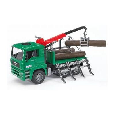 BRUDER MAN 2769 Holztransport-LKW mit Kran - Forstwirtschaft BRUDER MAN 2769 Holztransport-LKW mit Kran - Forstwirtschaft