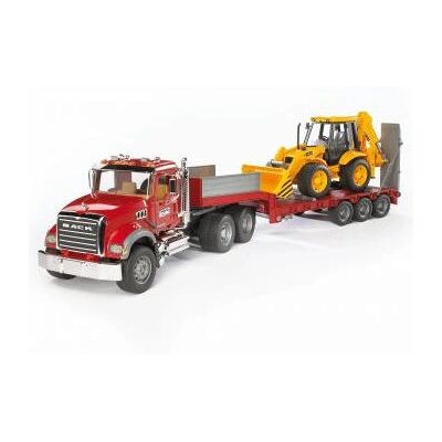 BRUDER Mack Granite Low loader JCB 4CX - Konstruktionsspielzeug BRUDER Mack Granite Low loader JCB 4CX - Konstruktionsspielzeug