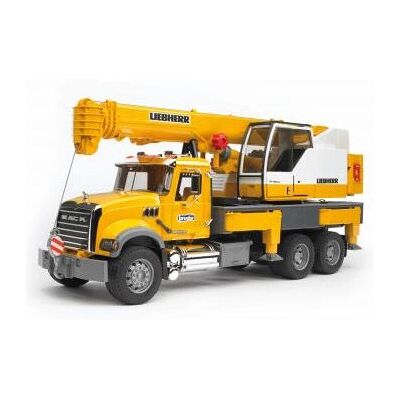 BRUDER Mack Granite Liebherr Kranwagen - Baumaschine - 1:16 BRUDER Mack Granite Liebherr Kranwagen - Baumaschine - 1:16