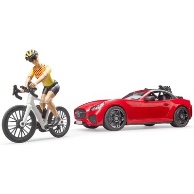 Bruder Roadster - Auto giocattolo per bambini - 28,5x12x13,5cm Bruder Roadster - Auto giocattolo per bambini - 28,5x12x13,5cm