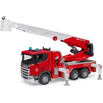 BRUDER Scania Super 560R Feuerwehr - Feuerwehrauto, Wasserpumpe, Drehleiter BRUDER Scania Super 560R Feuerwehr - Feuerwehrauto, Wasserpumpe, Drehleiter
