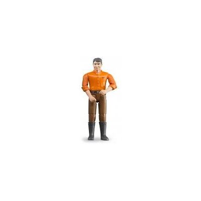 BRUDER 60007 Figurine - Unisexe, Peau Claire, Pantalon Marron BRUDER 60007 Figurine - Unisexe, Peau Claire, Pantalon Marron