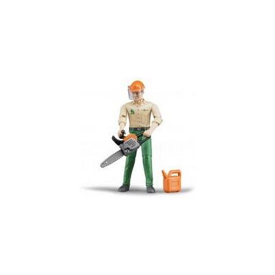 BRUDER 60030 Children's Toy Figure - Forestry Worker with Accessories BRUDER 60030 Children's Toy Figure - Forestry Worker with Accessories