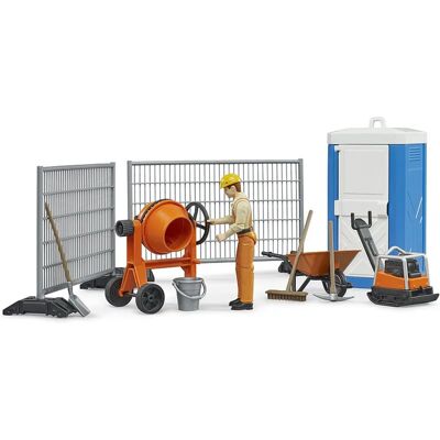Bruder 62008 Bausatz - Realistische Baustellenszene mit Werkzeugen Bruder 62008 Bausatz - Realistische Baustellenszene mit Werkzeugen