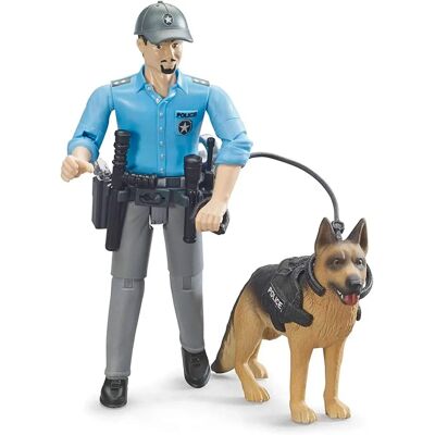 Poliziotto bianco con cane - Figura di gioco Bruder Poliziotto bianco con cane - Figura di gioco Bruder