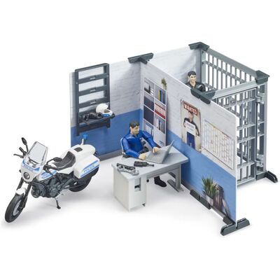 BRUDER Police Station with Police Motorcycle - Toy Set BRUDER Police Station with Police Motorcycle - Toy Set