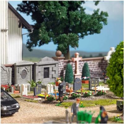 Busch 1090 H0 Friedhof Bausatz - Modelleisenbahn Zubehör Busch 1090 H0 Friedhof Bausatz - Modelleisenbahn Zubehör