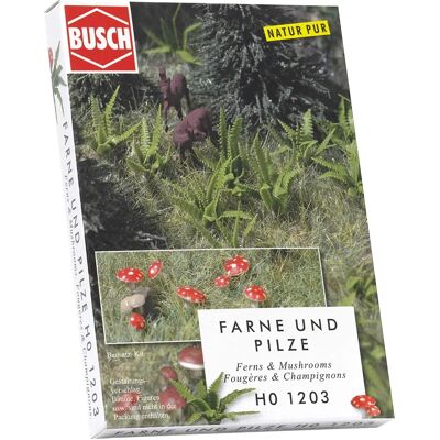 Busch BUS1203 Fern & Mushrooms OO Scale Model - Landscape Busch BUS1203 Fern & Mushrooms OO Scale Model - Landscape