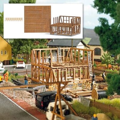 Busch 1371 Wooden Fachwerk House Kit - H0 Scale Model Building Busch 1371 Wooden Fachwerk House Kit - H0 Scale Model Building