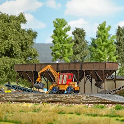 Busch 1972 Modell Kolförråd - Realistisk Rostig Metallkonstruktion Busch 1972 Modell Kolförråd - Realistisk Rostig Metallkonstruktion
