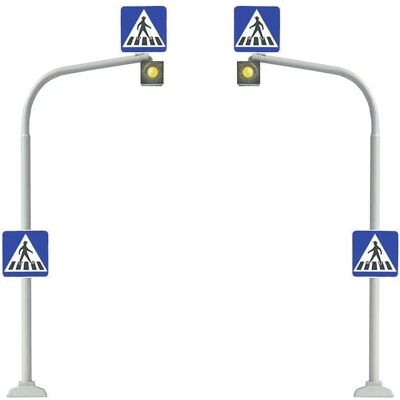 Set di Semafori Busch 5916 H0 - Attraversamento pedonale e strisce zebrate Set di Semafori Busch 5916 H0 - Attraversamento pedonale e strisce zebrate