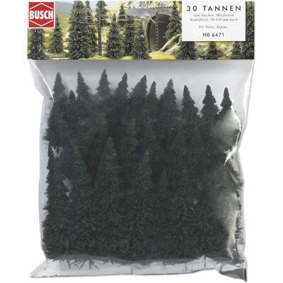 Busch Model Trains Landscapes - H0 Scale - 30 Great Firs Busch Model Trains Landscapes - H0 Scale - 30 Great Firs