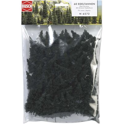 Busch N Scale Model Trains - Fir Trees Landscape & Decor Busch N Scale Model Trains - Fir Trees Landscape & Decor