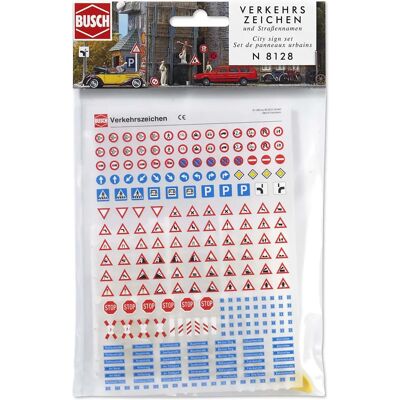 Busch Road Signs - Landscape Model Trains - 8128 Busch Road Signs - Landscape Model Trains - 8128