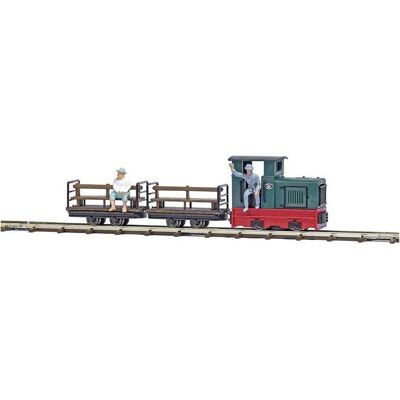 Busch H0f Feldbahn Start-Set Personentransport Busch H0f Feldbahn Start-Set Personentransport