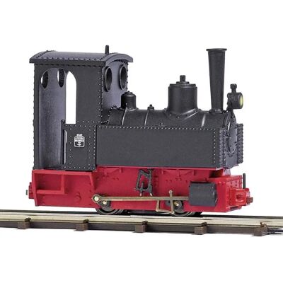 Locomotiva a vapore Busch 12142 con segnale - Scala H0f Locomotiva a vapore Busch 12142 con segnale - Scala H0f