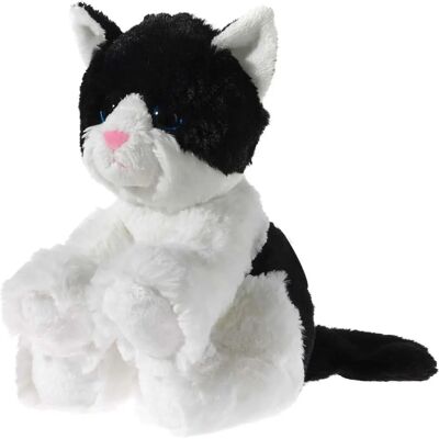Heunec - Friends4ever - Chaton en peluche Glitter - Noir et blanc - Jouet en peluche Heunec - Friends4ever - Chaton en peluche Glitter - Noir et blanc - Jouet en peluche