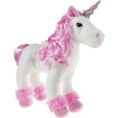HEUNEC Unicorno con Capelli di Bambola 40cm Giocattolo di Peluche Rosa - Giocattolo di Peluche HEUNEC Unicorno con Capelli di Bambola 40cm Giocattolo di Peluche Rosa - Giocattolo di Peluche