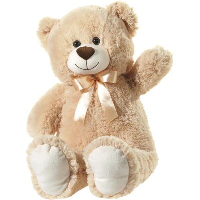 Ourson en peluche beige avec nœud - Ours en peluche Ourson en peluche beige avec nœud - Ours en peluche