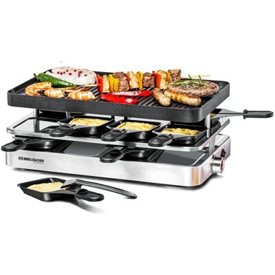 Rommelsbacher RC 1400 - Roestvrij staal - Raclette grill Rommelsbacher RC 1400 - Roestvrij staal - Raclette grill