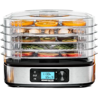 Rommelsbacher DA 350 Matdehydrator - Rostfritt stål - Kompakt & Effektiv Rommelsbacher DA 350 Matdehydrator - Rostfritt stål - Kompakt & Effektiv