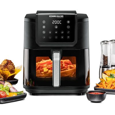 Rommelsbacher FRH 1700 - Nero, Acciaio inossidabile - Friggitrice ad aria calda Rommelsbacher FRH 1700 - Nero, Acciaio inossidabile - Friggitrice ad aria calda