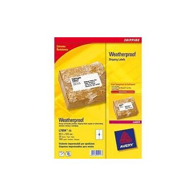 Avery Værbestandige Fraktetiketter - 297x148mm - Hvit - Fraktetiketter Avery Værbestandige Fraktetiketter - 297x148mm - Hvit - Fraktetiketter