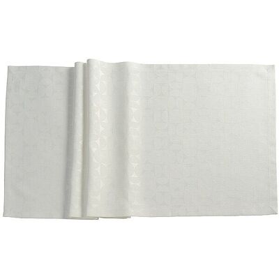 Ora Modell 52569 Ecru Weiss Jacquard Tischläufer - Tischläufer Ora Modell 52569 Ecru Weiss Jacquard Tischläufer - Tischläufer