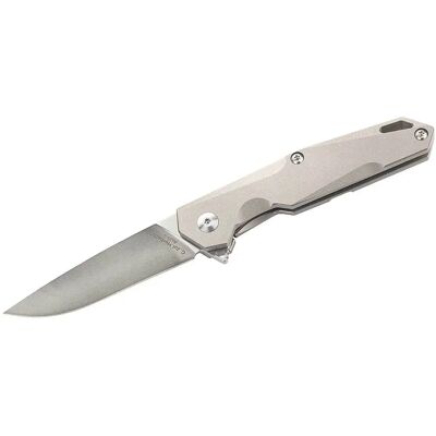 Couteau Multi-Usage Herbertz - Acier AUS-8, Manche en titane, Frame Lock, Flipper - 7,5 cm - Publicité Couteau Multi-Usage Herbertz - Acier AUS-8, Manche en titane, Frame Lock, Flipper - 7,5 cm - Publicité