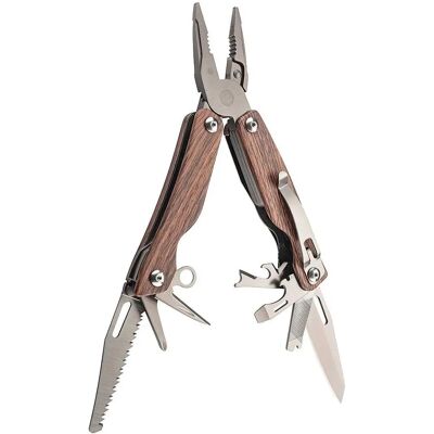 Herbertz - 106700 - aspect bois - revêtement en titane - Multitool - Publicité Herbertz - 106700 - aspect bois - revêtement en titane - Multitool - Publicité