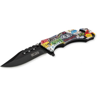 Herbertz Rettungsmesser Route 66 - Einhand Rescue Knife mit Glasbrecher & Gurtschneider Herbertz Rettungsmesser Route 66 - Einhand Rescue Knife mit Glasbrecher & Gurtschneider