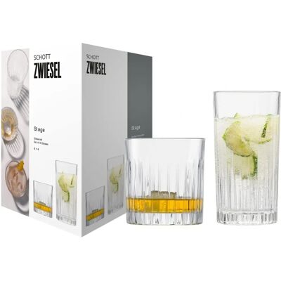 Schott Zwiesel Modèle Stage Ensemble de 8 Verres - Transparent Schott Zwiesel Modèle Stage Ensemble de 8 Verres - Transparent