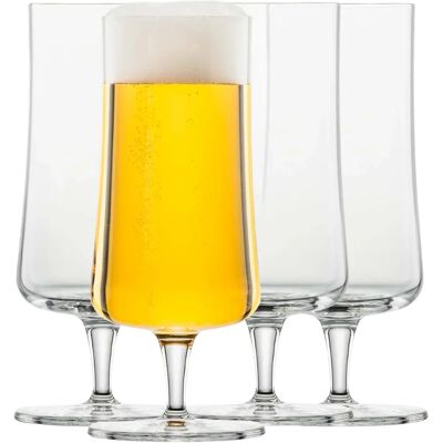 Schott Zwiesel - Set de 4 verres Pilsner - 0,3L avec Moussierpunkt - Verres élégants Schott Zwiesel - Set de 4 verres Pilsner - 0,3L avec Moussierpunkt - Verres élégants