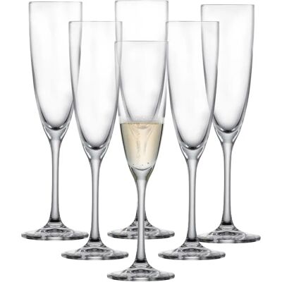 Schott Zwiesel Weingläser - 6 stck, klar, für Sekt Schott Zwiesel Weingläser - 6 stck, klar, für Sekt