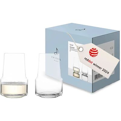 Zwiesel Glas Level 42 - Ensemble de 2 verres à vin transparents - Publicité Zwiesel Glas Level 42 - Ensemble de 2 verres à vin transparents - Publicité