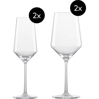 Zwiesel Glas Pure Date Night 4-teilig - Weingläser & Sektgläser Zwiesel Glas Pure Date Night 4-teilig - Weingläser & Sektgläser