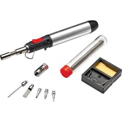 Kit de soudure au gaz CFH M028 - Buses, Régulateur de Flamme, Support Sécurité Kit de soudure au gaz CFH M028 - Buses, Régulateur de Flamme, Support Sécurité