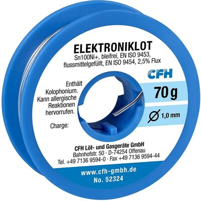 CFH EL 324 Lead-Free Electronic Solder Wire - 70g CFH EL 324 Lead-Free Electronic Solder Wire - 70g