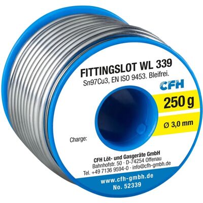 CFH Loddetraad 3,0mm til VVS - Op til 110°C CFH Loddetraad 3,0mm til VVS - Op til 110°C