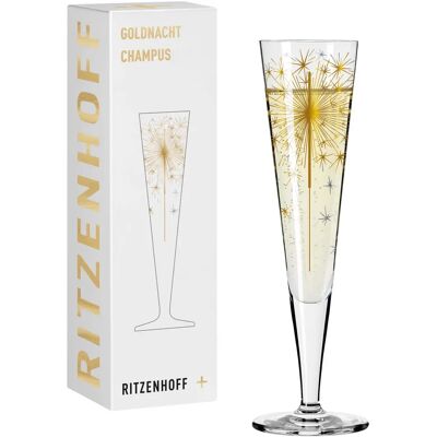 Ritzenhoff Goldnacht Champagneglass - 205ml - Krystall - Tyskland Ritzenhoff Goldnacht Champagneglass - 205ml - Krystall - Tyskland