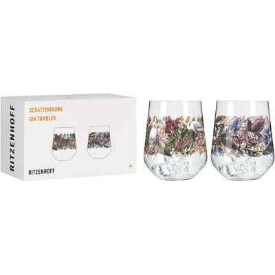 Ensemble de 2 verres Schattenfauna - Gin Tonic - Cristal Ensemble de 2 verres Schattenfauna - Gin Tonic - Cristal