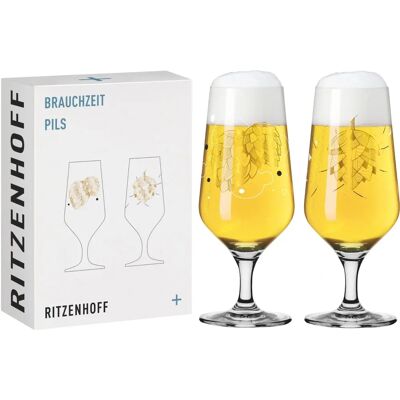 Ritzenhoff Klar Pilsner Ølglass Sett - 2 stk Ritzenhoff Klar Pilsner Ølglass Sett - 2 stk