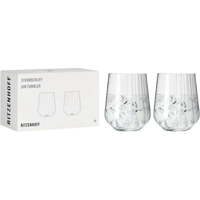 Ritzenhoff Lot de 2 verres à gin en cristal - Sternschliff Ritzenhoff Lot de 2 verres à gin en cristal - Sternschliff